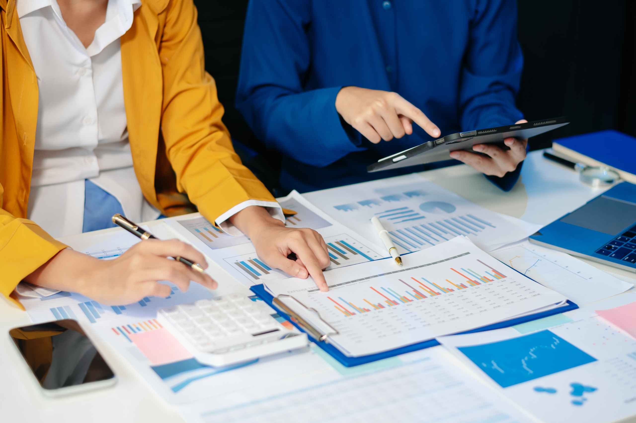 Finance and accounting team using real estate ERP to manage property transactions in UAE